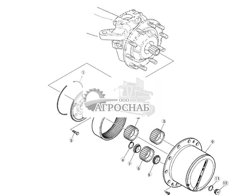 ПЛАНЕТАРНАЯ ПЕРЕДАЧА, МОСТ MFWD 745 - ST209155 173.jpg